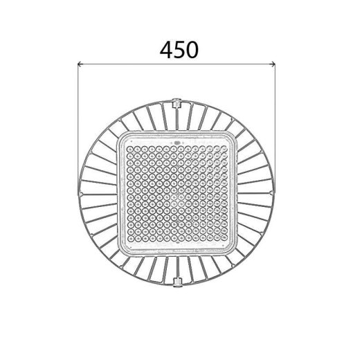 đèn nhà xưởng ufo oem philips 200w thương hiệu hkled