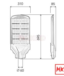 Đèn đường LED OEM Philips M13 SMD 250W - Thương hiệu HKLED